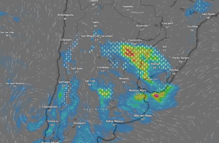 Alerta Meteorológica: Tormentas y Vientos Fuertes Afectan a Varias Provincias