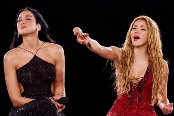 Dua Lipa y Shakira Deslumbran en un Dueto Inédito en Madrid