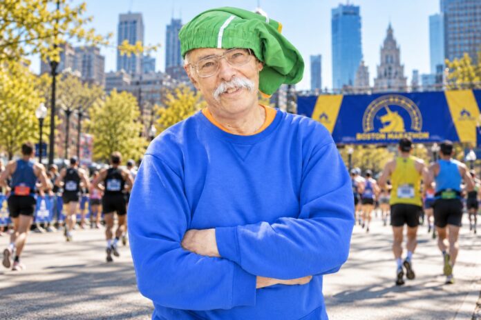 El corredor de 76 años que desafía al tiempo con sus shorts de secundaria